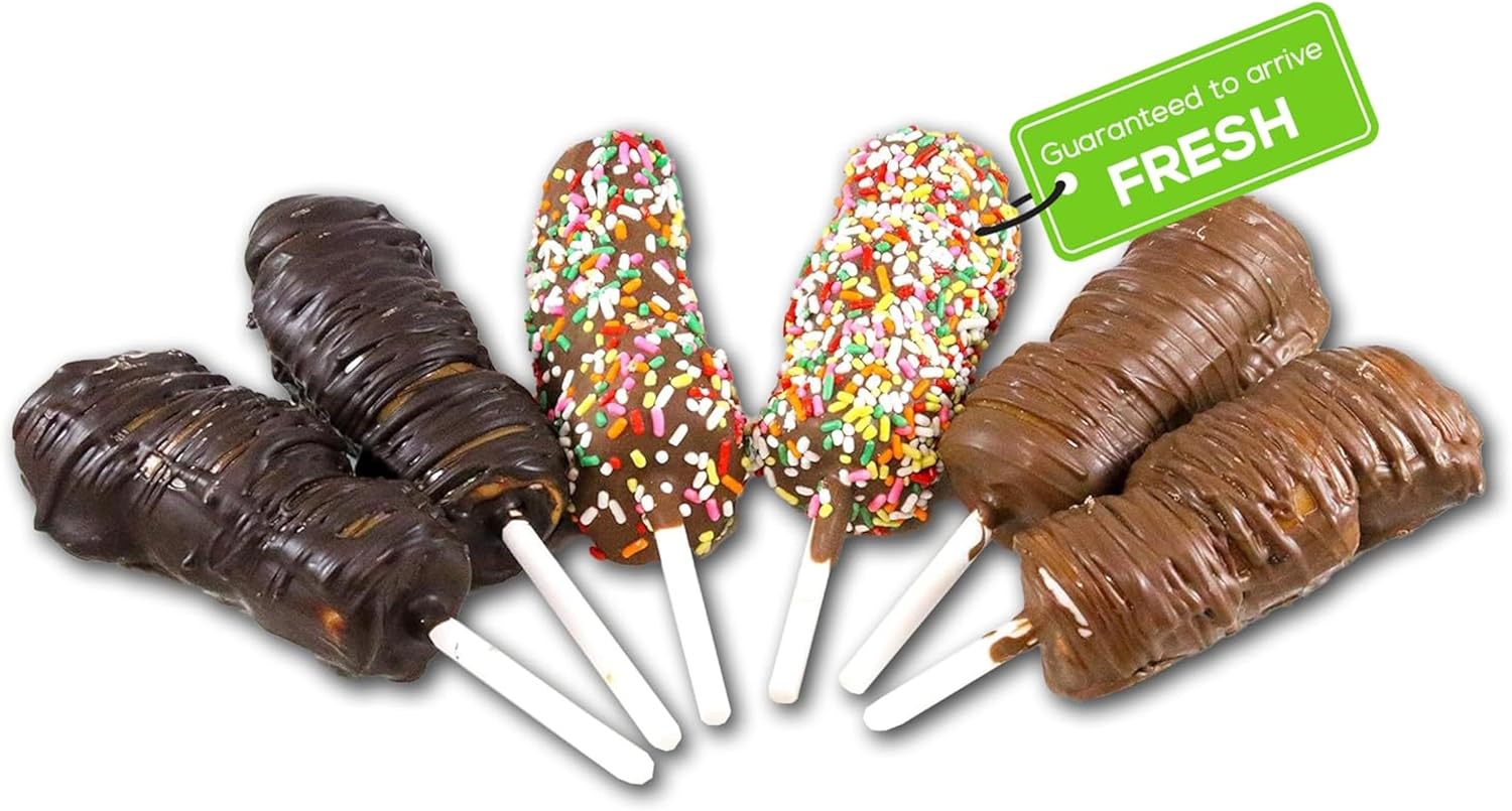 US Sweets Chocolate Covered Marshmallows - Marshmallows Dipped in Chocolate & Caramel with Sprinkles | Gourmet Candy Treat | Delicious Gift | Handmade in Small Batches | Guaranteed to Arrive Fresh
