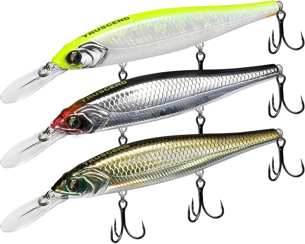TRUSCEND Swimmax Fishing Lure with BKK Hook – Easy Catch: Wiggling, Vibrating, Rattling with Noise, Heavy-Duty Dyneema Fiber Joint, Jointed Swimbait for Bass, Trout, Crappie – Ideal for Family Fishing