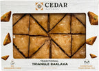 Cedar Pastries 16-Piece Traditional Triangle Baklava – Cashew, Almond & Walnut Assortment | Handmade Mediterranean Dessert | Kosher & Halal