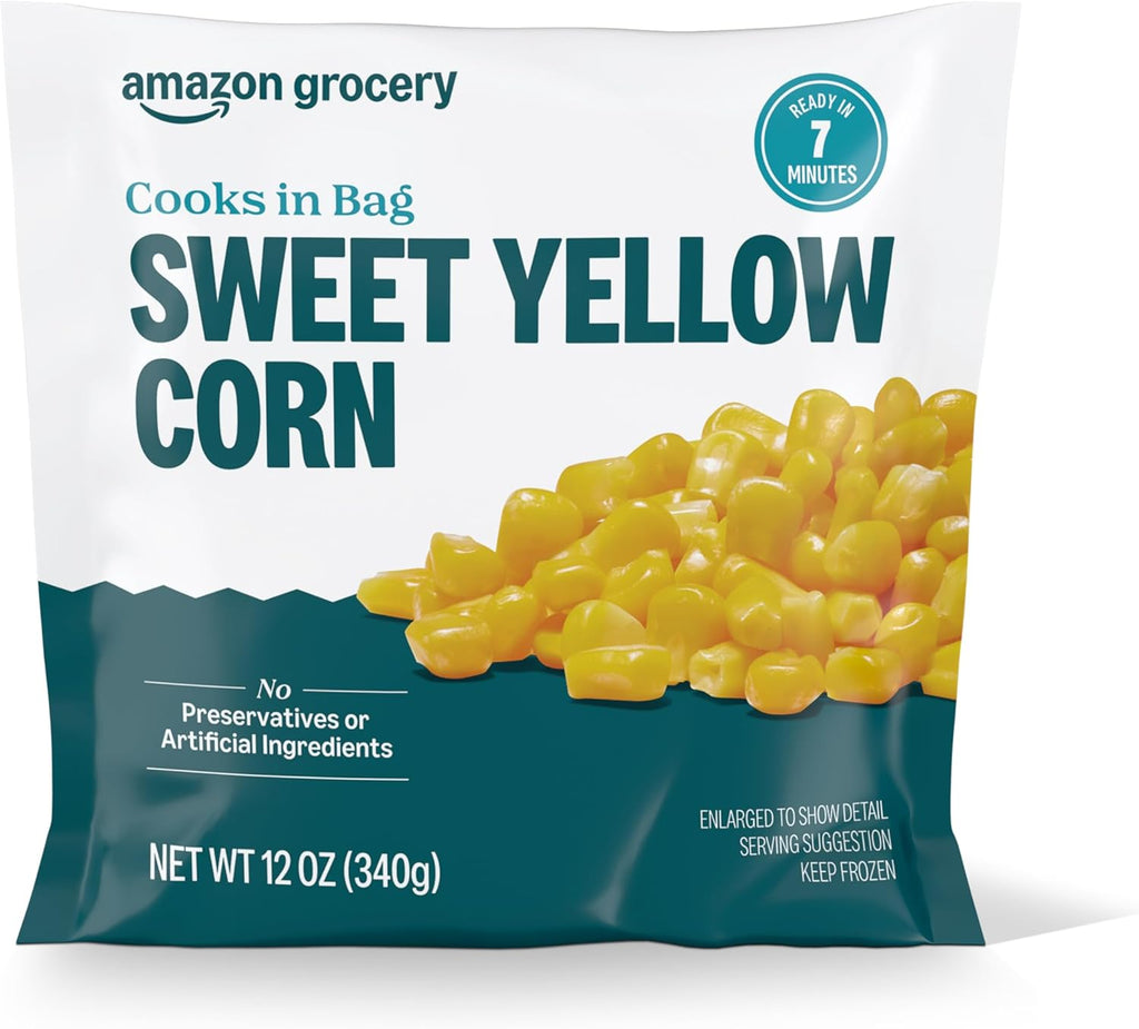 Amazon Grocery, Sweet Yellow Corn, 12 Oz, Frozen
