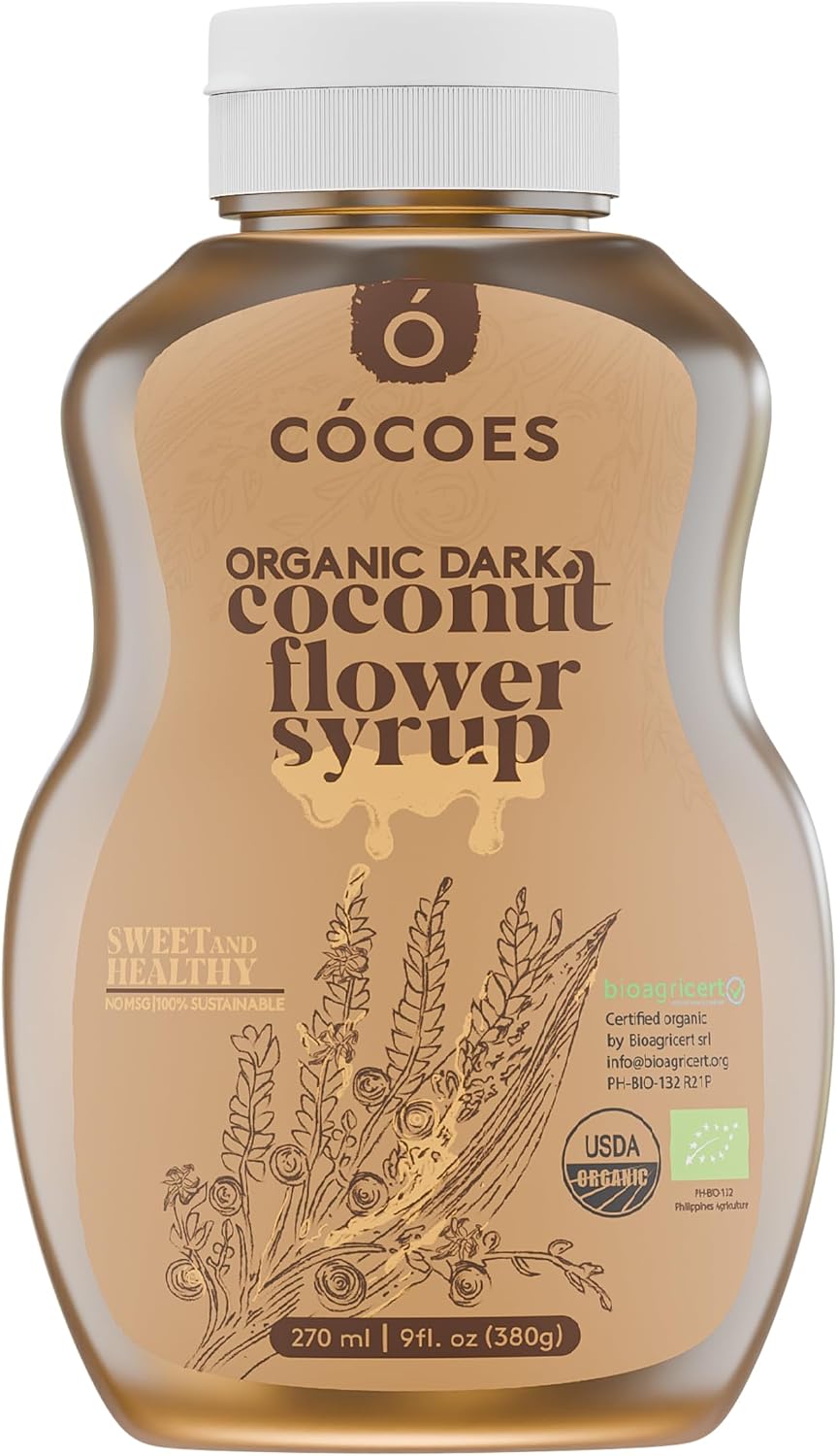 Coconut Syrup by COCOES | Organic, Low Glycemic Index Sugar and Honey Alternative | Vegan, Keto, Paleo, Gluten-Free, Diabetic-Friendly | Sustainably Farmed in the Philippines