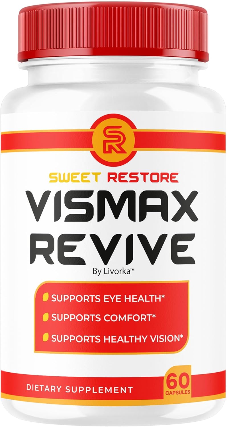 Vismax Revive - Official VisMax Revive Support Eye Health & Vision Natural Premium Advanced Formula, VisMaxRevive Supplement Pills Multivitamin for Overall Wellness, 60 Capsules for 1 Month