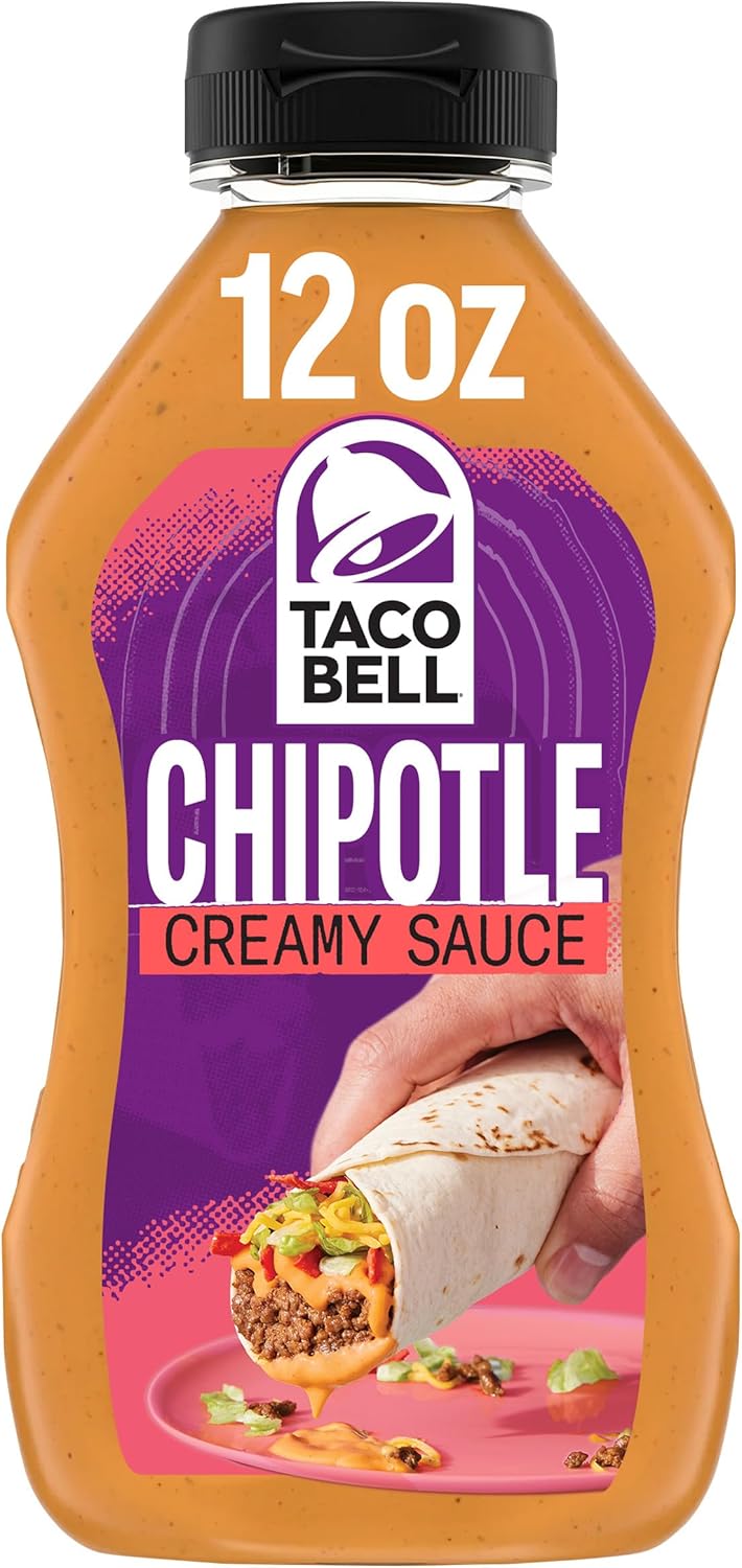 Taco Bell Creamy Chipotle Sauce, 12 fl oz Bottle, Pack of 1