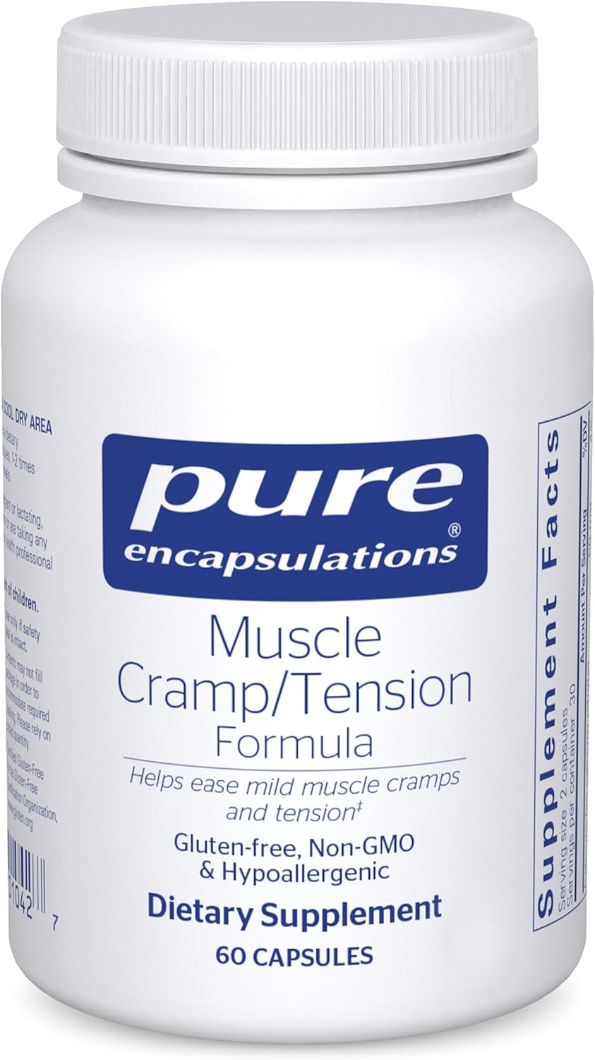 Pure Encapsulations Muscle Cramp/Tension Formula | Hypoallergenic Supplement to Reduce Occasional Muscle Cramps/Tension and Promote Relaxation | 60 Capsules