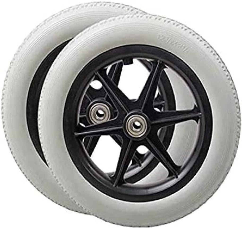 2Pcs 12 Inch Manual Wheelchair Rear Wheel Non Inflatable Wheel Wheelchair Accessories Rear Wheel Wheelchair Accessories 2pcs Friendly321