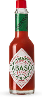 TABASCO Brand Original Red Pepper Hot Sauce, Medium Heat, Glass Bottle, Classic & Versatile Flavor, Three Simple Ingredients, Great for Dips, Tacos, Eggs, Pizza, Oysters & More, 2 Fl Oz (Pack of 1)