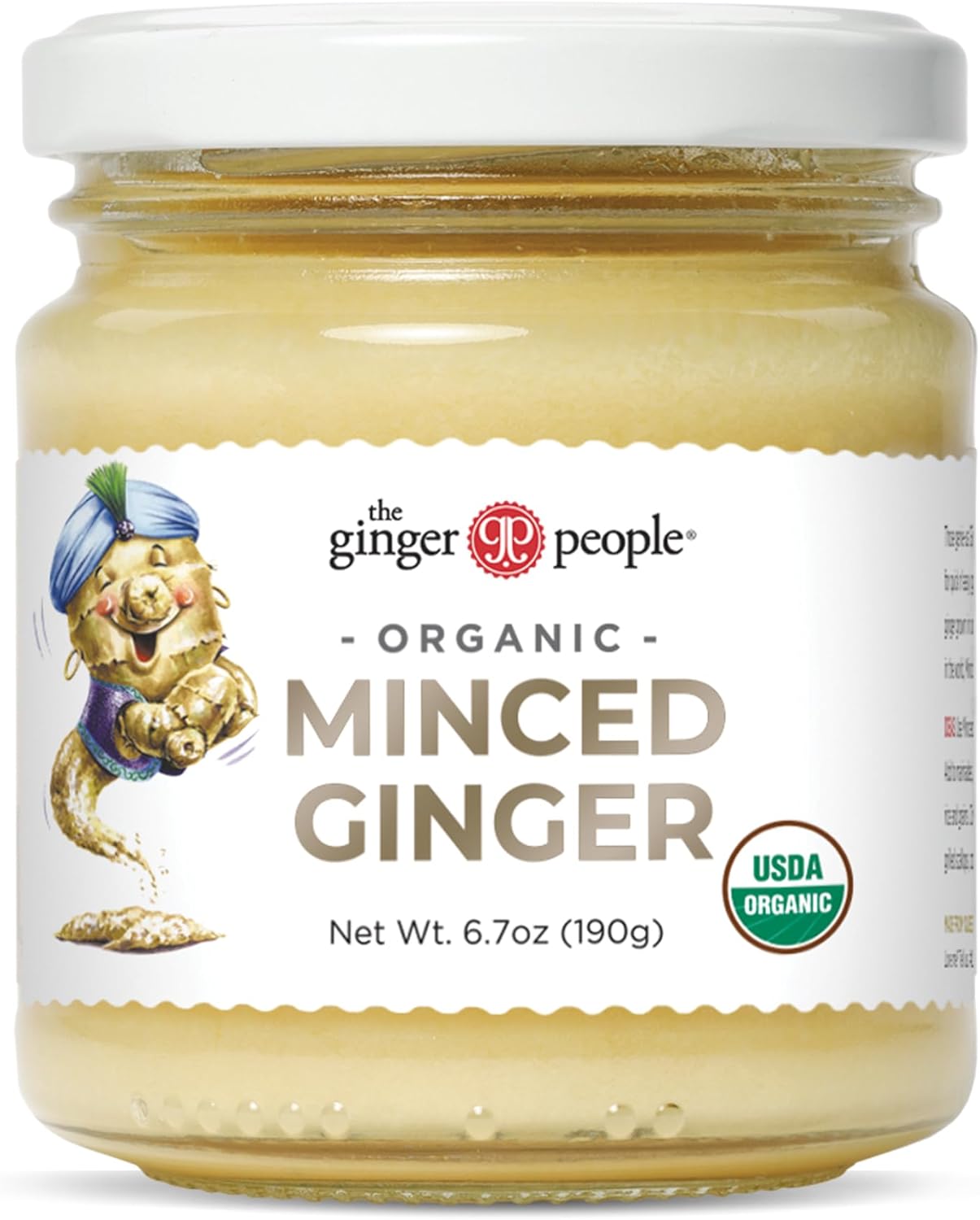 The Ginger People Organic Minced Ginger, No Artificial Ingredients, 6.7 oz (Pack of 1)