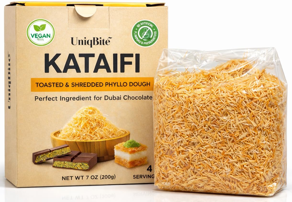 Toasted Kataifi Pastry for Dubai Chocolate | 7 oz (200g) | Ready to Use Crispy Kadayif Shredded Fillo Dough