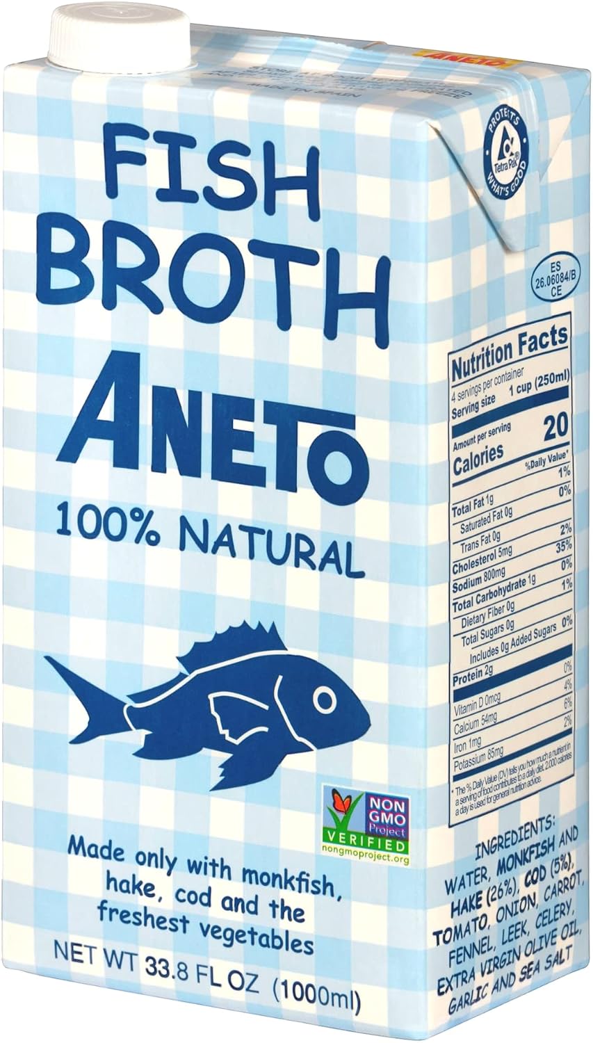 Aneto 100% Natural Fish Broth (6 Pack)