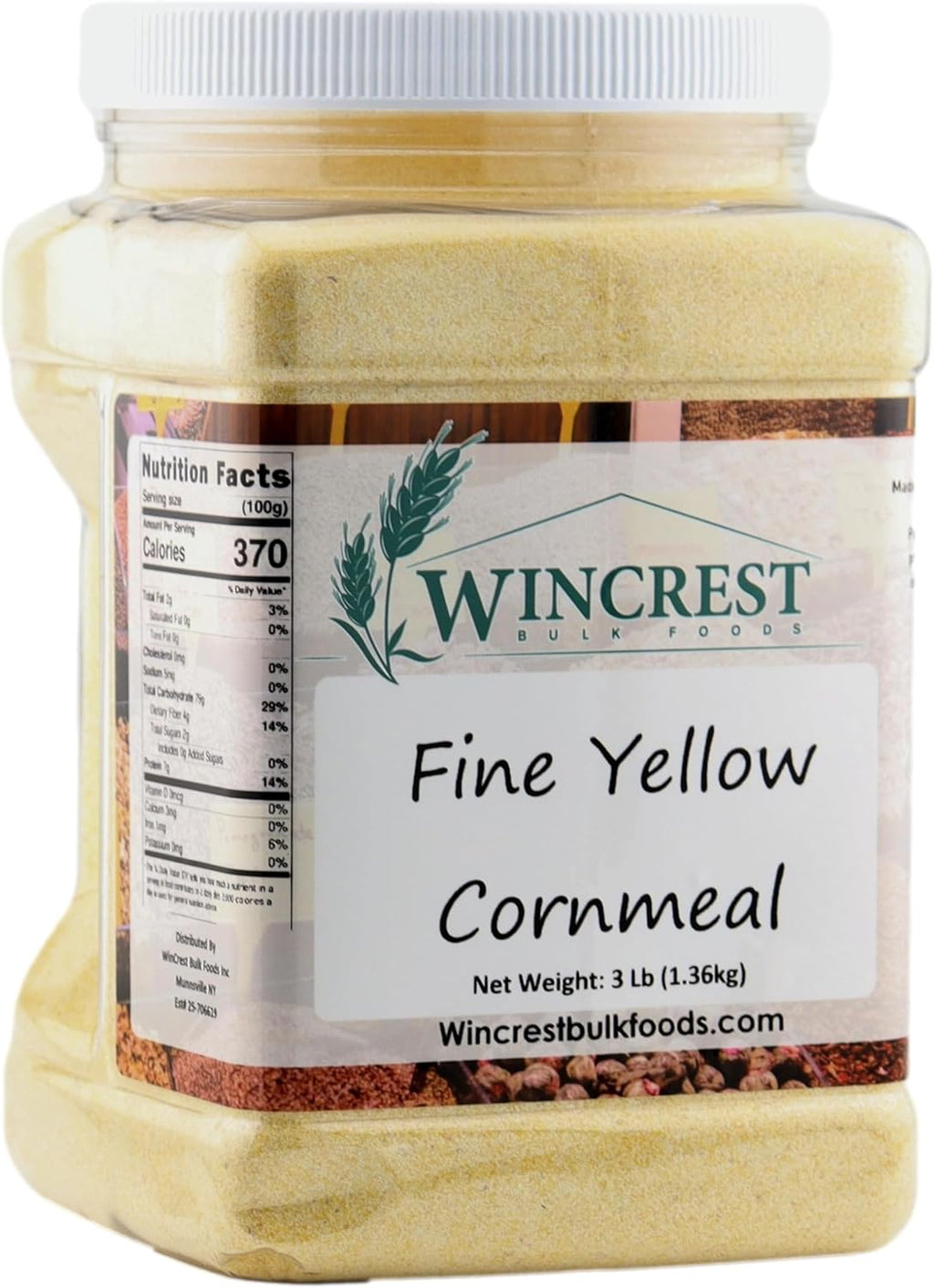 WinCrest Fine Yellow Cornmeal - 3 Lb Tub