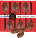 Fruidles Milk Spoons, Candy Hot Stirring, Gourmet Milk Cocoa Stirrers, Non-GMO, Dairy, 2.12 Oz (6 Spoons per Box) (Single-Pack)