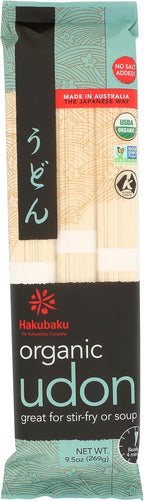Hakubaku Organic Udon Wheat Noodle (1 x 9.5 OZ)