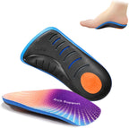3/4 Orthotics Shoe Insoles for Men Women, High Arch Supports Shoe Inserts for Plantar Fasciitis, Flat Feet, Over-Pronationand Heel Pain (Men 6-7/Women 8-9)