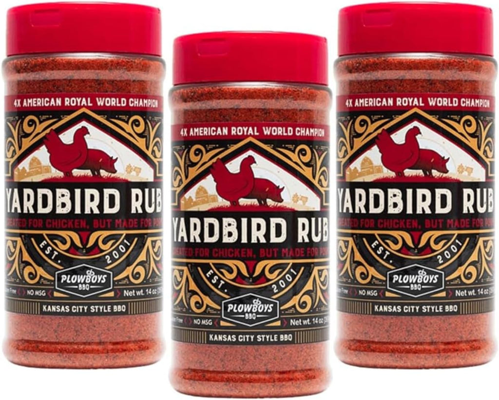 Plowboys BBQ Seasonings and Rubs – Award-Winning Championship Spice Blends for Grilling, Smoking, and Cooking (3 Pack)