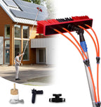 40FT Water Fed Pole Kit Adjustable Solar Panel Cleaning Kit Cleaner Tool for Window Glass Roof Outdoor Glass Brush Window Washing Equipment (40FT)