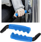 Augeny Car Door Handle for Elderly, Portable Vehicle Assist Support Handle, Automotive Door Assist Bar Helps Get Out, Universal Assistive Device for Seniors, Handicapped (Blue, 2PCS)