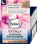 Balea Vital+ Intensive Night Cream for Very Mature Skin (55+ to 70+) with Calcium & Royal Jelly - Not Tested on Animals - 50ml by dm balea