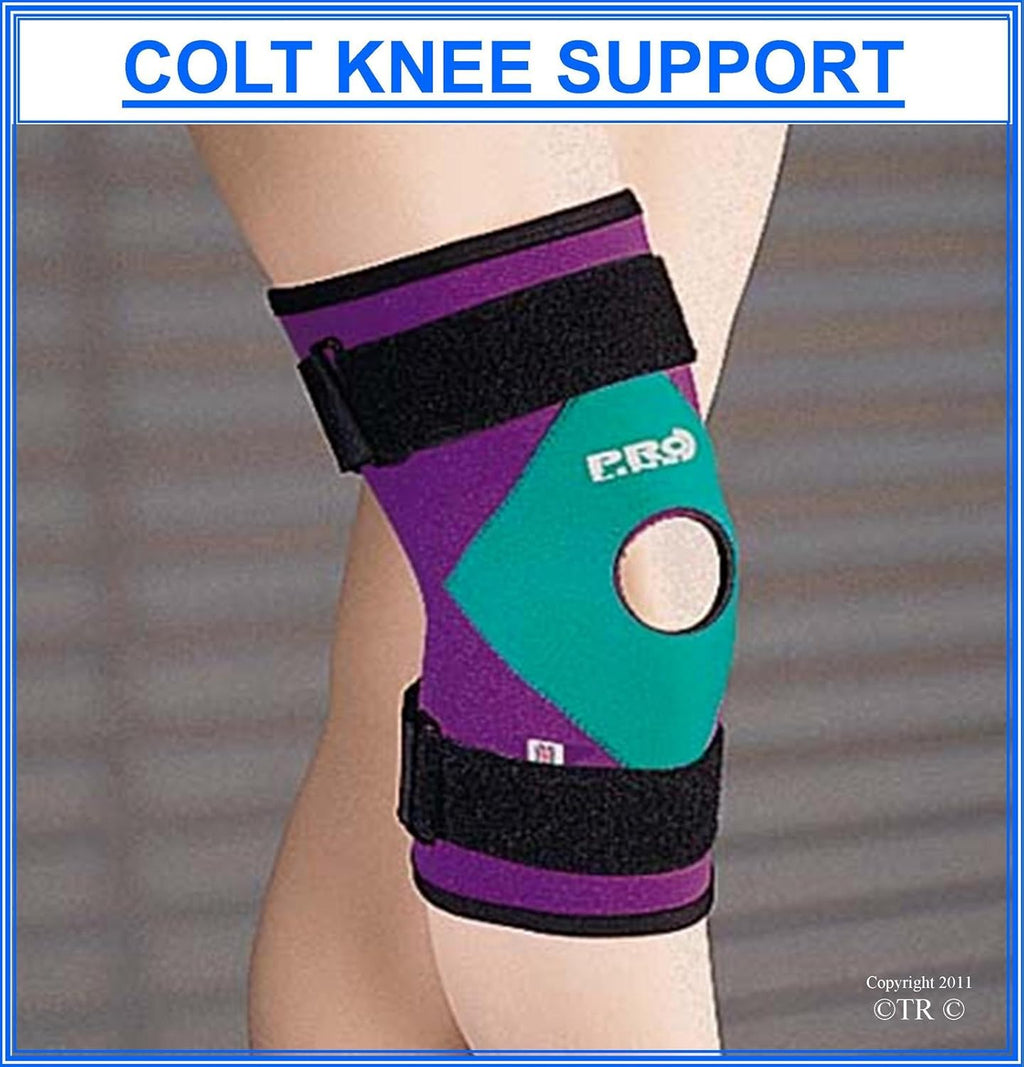 Proline Colt Knee Support In Neoprene, Color - Purple/Mint, Size - X.Large