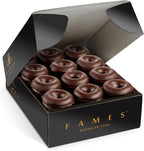 Dark Chocolate Covered Jelly Rings – Kosher Dairy Free Gourmet Candy | One Pound of Approx. 55 Pc. Raspberry Chocolate Jelly Treats | Perfect for Birthday Gifts, Valentine's Day Gifting.
