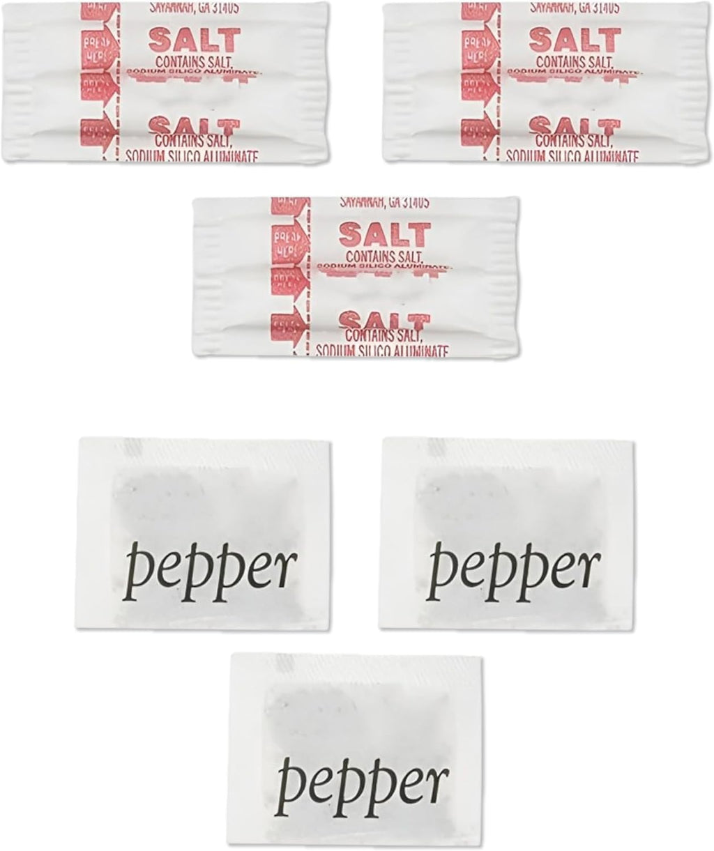 Perfect Stix - Salt and Pepper Packets-200 Salt and Pepper Packets Combo -100 of Each (200 Total Packets)