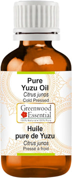 Greenwood Essential Pure Yuzu Oil (Citrus junos) Cold Pressed 100ml (3.38 oz)