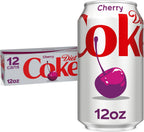 Diet Coke Cherry Soda Soft Drink, 12 fl oz, 12 Pack