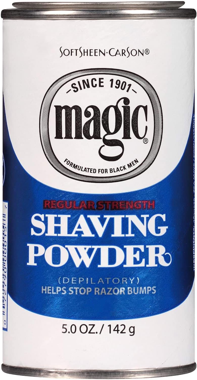 Magic Shaving Powder Blue Regular Strength 5 oz (Pack of 5)