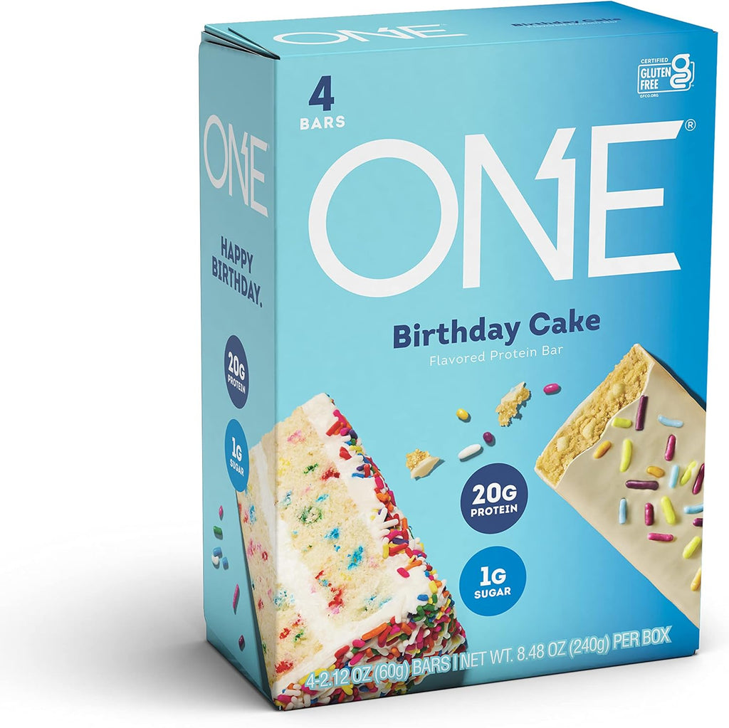 One Protein Bars Birthday Cake, 2.12 Oz, 4 Ct