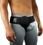 Everyday Medical Inguinal Hernia Support Belt for Men I Fits Left or Right Side I Post Surgery Men and Womens Hernia Support Truss for Inguinal, Groin Hernias I Adjustable Waist Strap I Black, S/M
