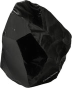 Amazing Gemstone Black Obsidian Raw Crystals and Healing Stones, Natural Rocks for Tumbling and DIY Raw Stones and Crystals (1 Piece)