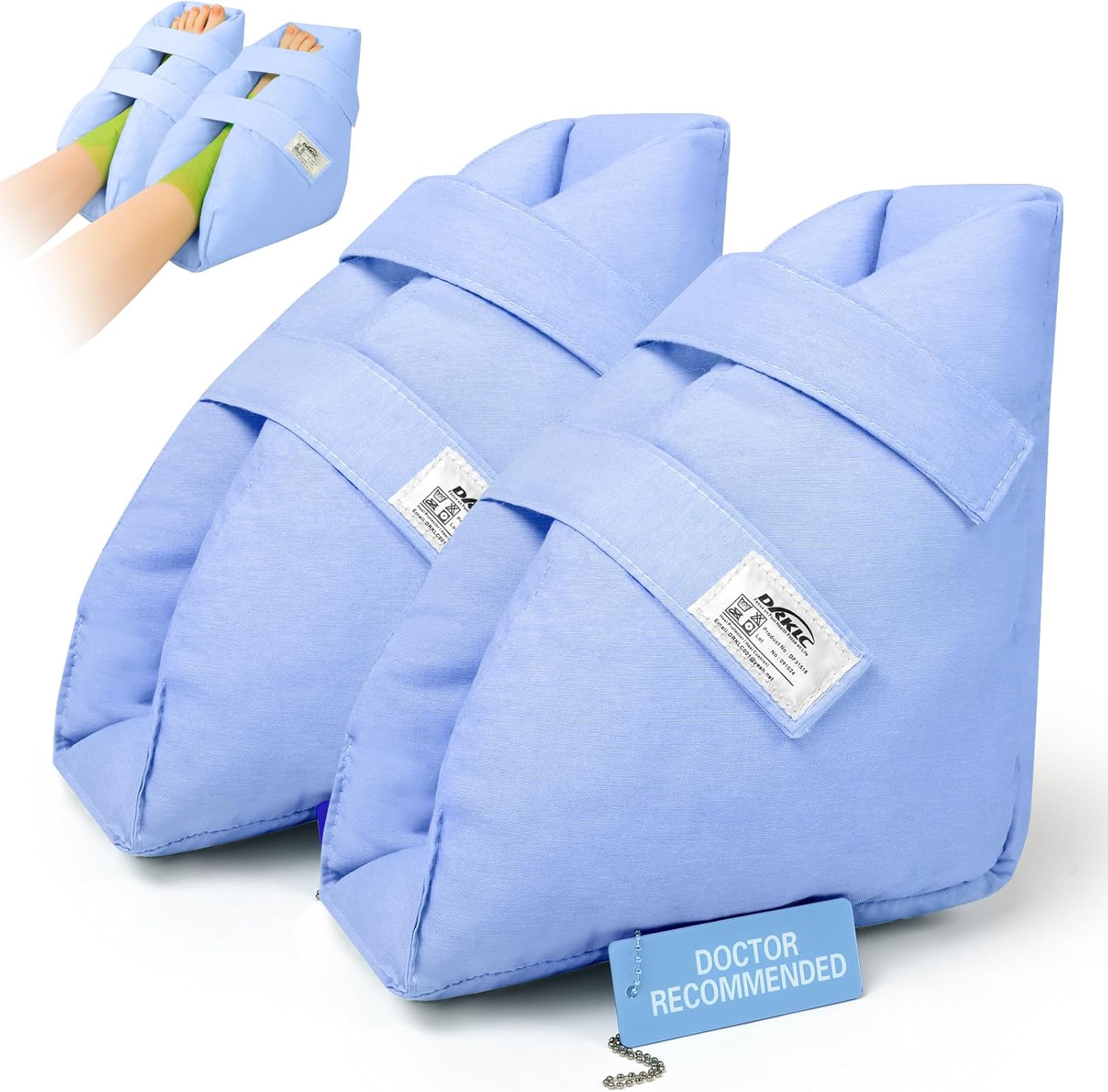 Heel Protectors for Pressure Sores,Adjustable Foot Boot Surgery Recovery Supplies for Elderly Bedridden Pressure Ulcer Ankle Pillow for Bed, Wheelchairs