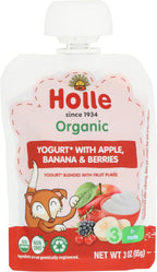 Holle, Baby Food Yogurt Apples Banana Berries Organic, 2.9 Ounce