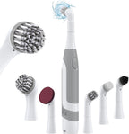 kHelfer Electric Cleaning Brush with Battery Power, KH6A Small Electric Grout Brush&5 Replacement Brush, Lightweight Waterproof Stainless Steel Wire Brush for Grout, Tile, Corner, Kitchen, Bathroom