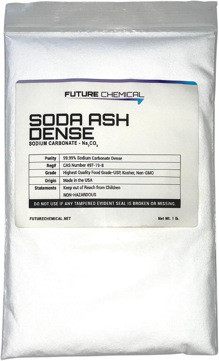 Sodium Carbonate 1 lb. (SODA ASH, ph Increase) 99.95% Purity