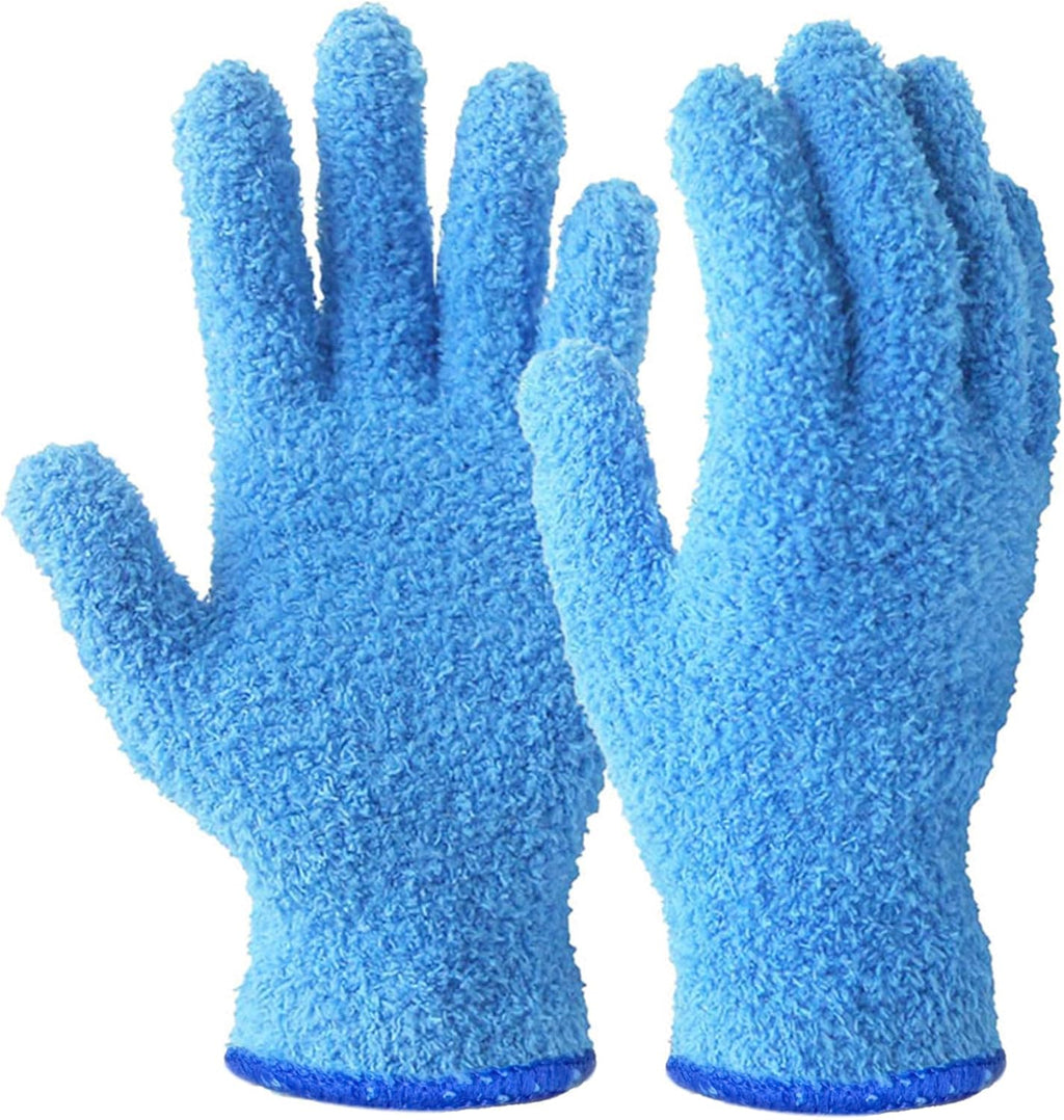 Evridwear Microfiber Plant Dusting Gloves Reusable Leaf Cleaning Glove for Houseplants,Blinds,Furniture and Small Objects