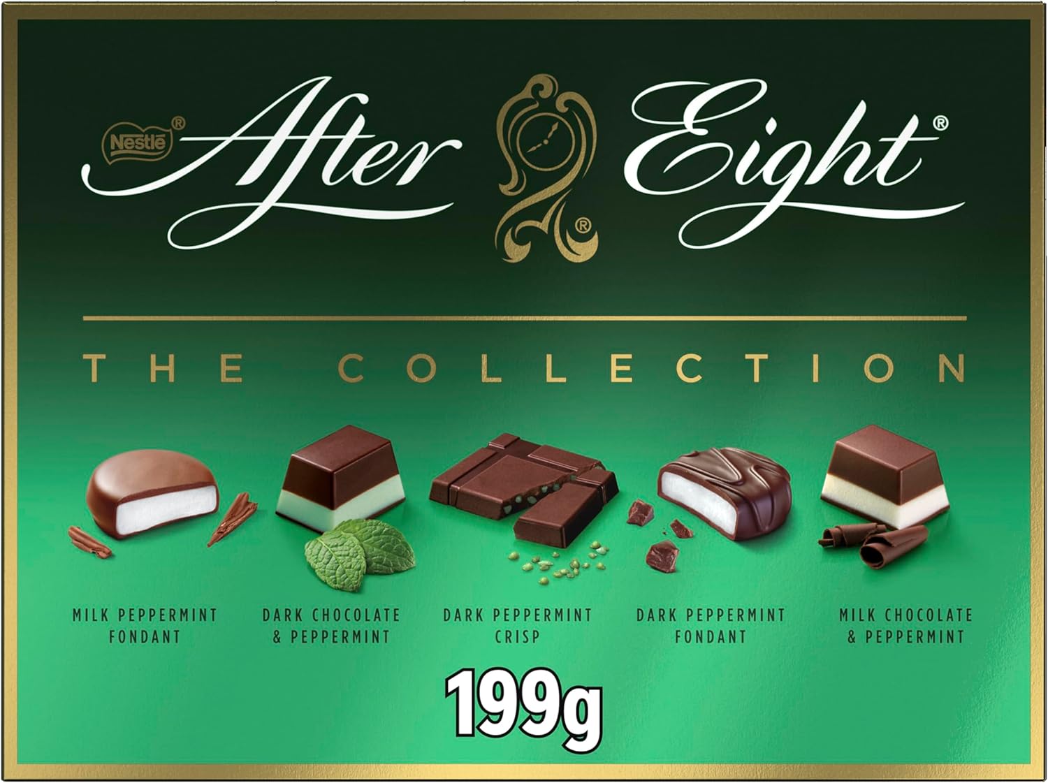 After Eight Collection Dark & Milk Peppermint Chocolate Box 199g