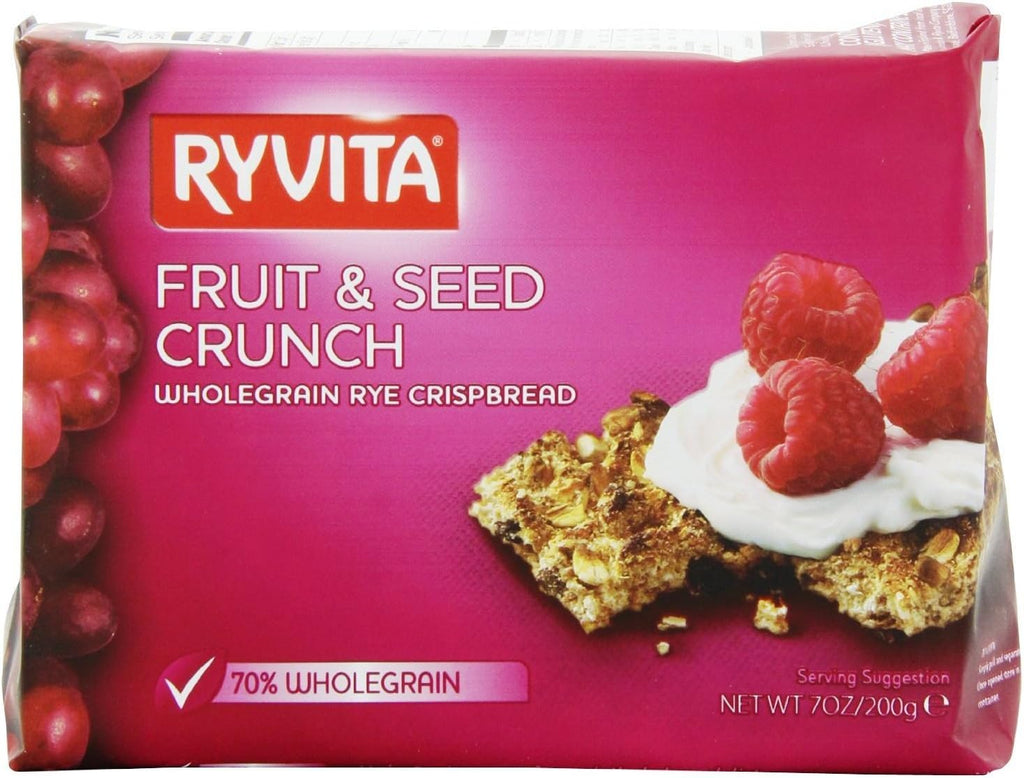 Ryvita Fruit and Seed Crunch Crispbreads, 7 Ounce (Pack of 8)
