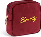 Flannel Sanitary Napkin Storage Bags Menstrual Cup Pouch Portable Zipper Nursing Pad Holder Tampons Collect Bags Feminine Menstruation First Period Kit Bag for Women Red