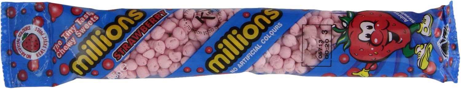 Millions Strawberry 65 G (pack Of 12)