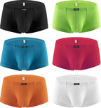 iKingsky Men's Modal Bulge Boxer Briefs Sexy Pouch Shorts Stretch Low Rise Under Panties for Men