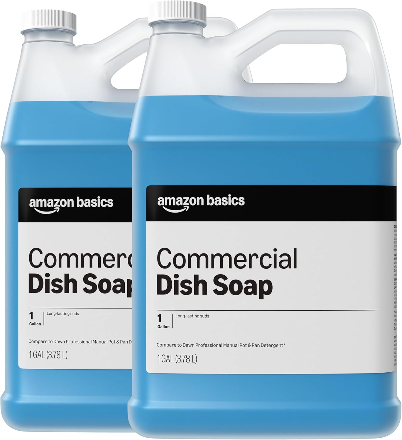 Amazon Basics Commercial Liquid Dish Soap, 1 Gallon, Pack of 2