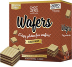 ChocZero Hazelnut Wafer Cookies – No Added Sugar, Keto Friendly, Low Carb Cookies with No Sugar Alcohols, Gluten Free & Individually Wrapped – 8 oz Box
