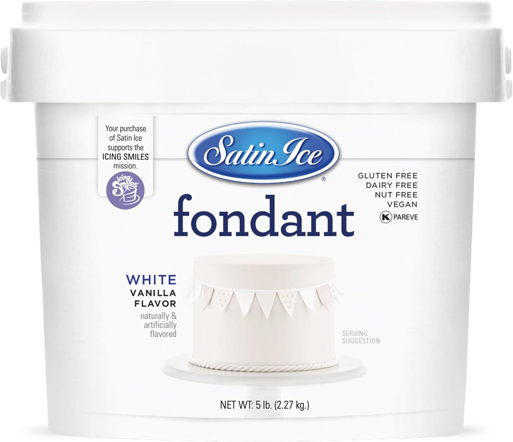 Satin Ice - Fondant White Vanilla 5 lb