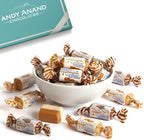 ANDY ANAND CHOCOLATIER Sugar Free Creamy Taffy Toffee - Trio of Caramel, Chocolate & Coffee - Made in Europe Gluten Free Assorted Flavor Individually Wrapped Candy With No preservatives (33pcs, 7 Oz)