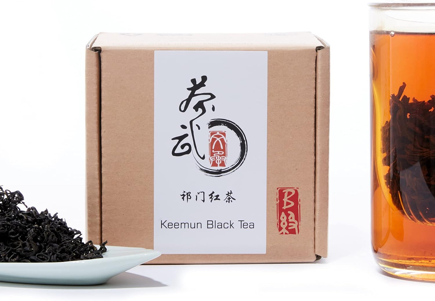 ChaWuWarmSun [B] Keemun Black Tea Loose Leaf,3.5oz/100g,Chinese QiMen HongCha