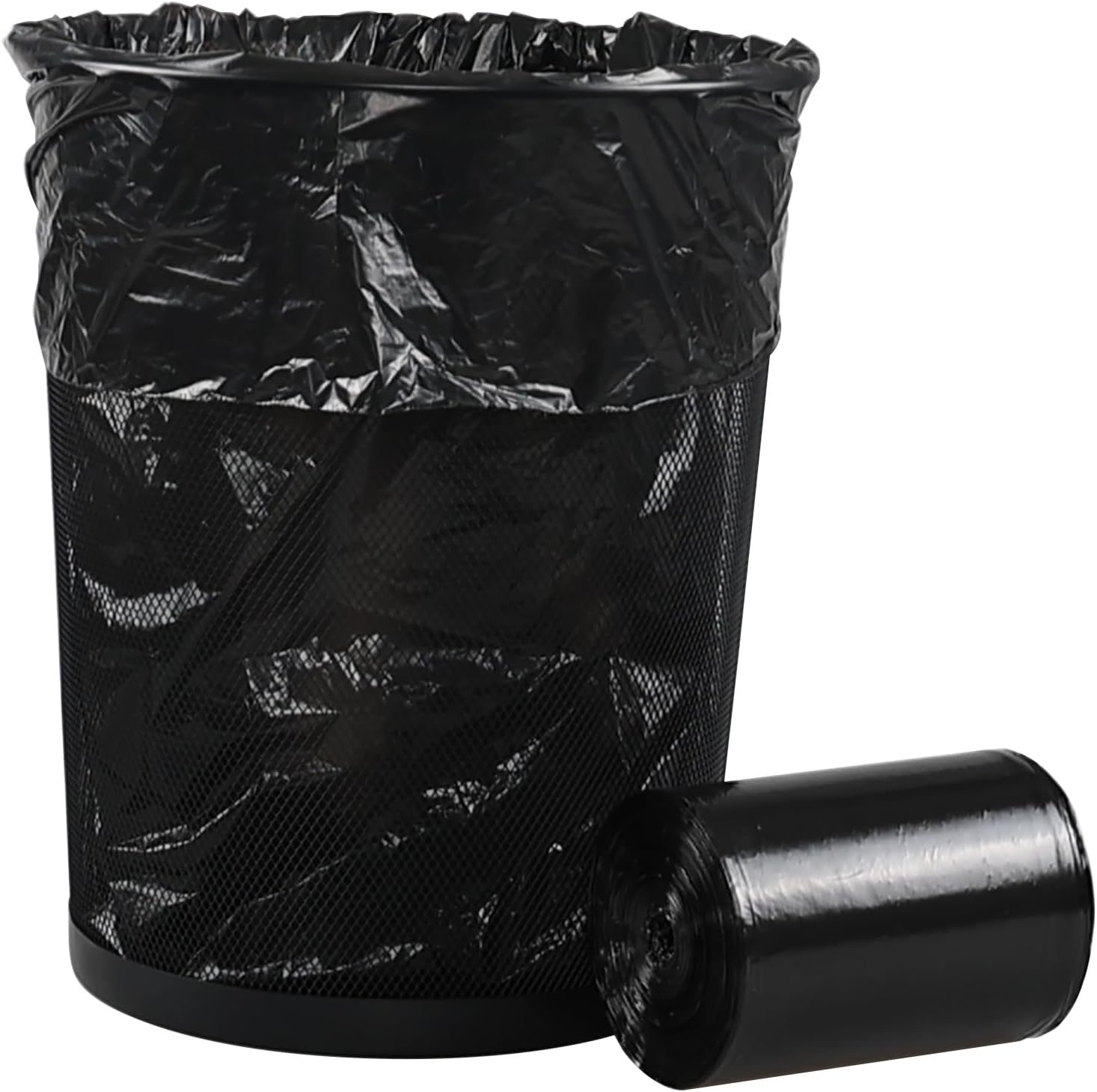 8 Gallon Black Heavy-Duty Trash Bags, Leak Resistant Garbage Bag, Extra Strong Trash Can Liners, 30 L, 85 Counts