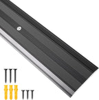 Aluminum Floor Transition Strip Doorways, Black Metal Door Threshold for Joining Floor Gaps, Carpet, Threshold Cover, Floor Tiles, Size 36 x 2.4 x 0.1 in