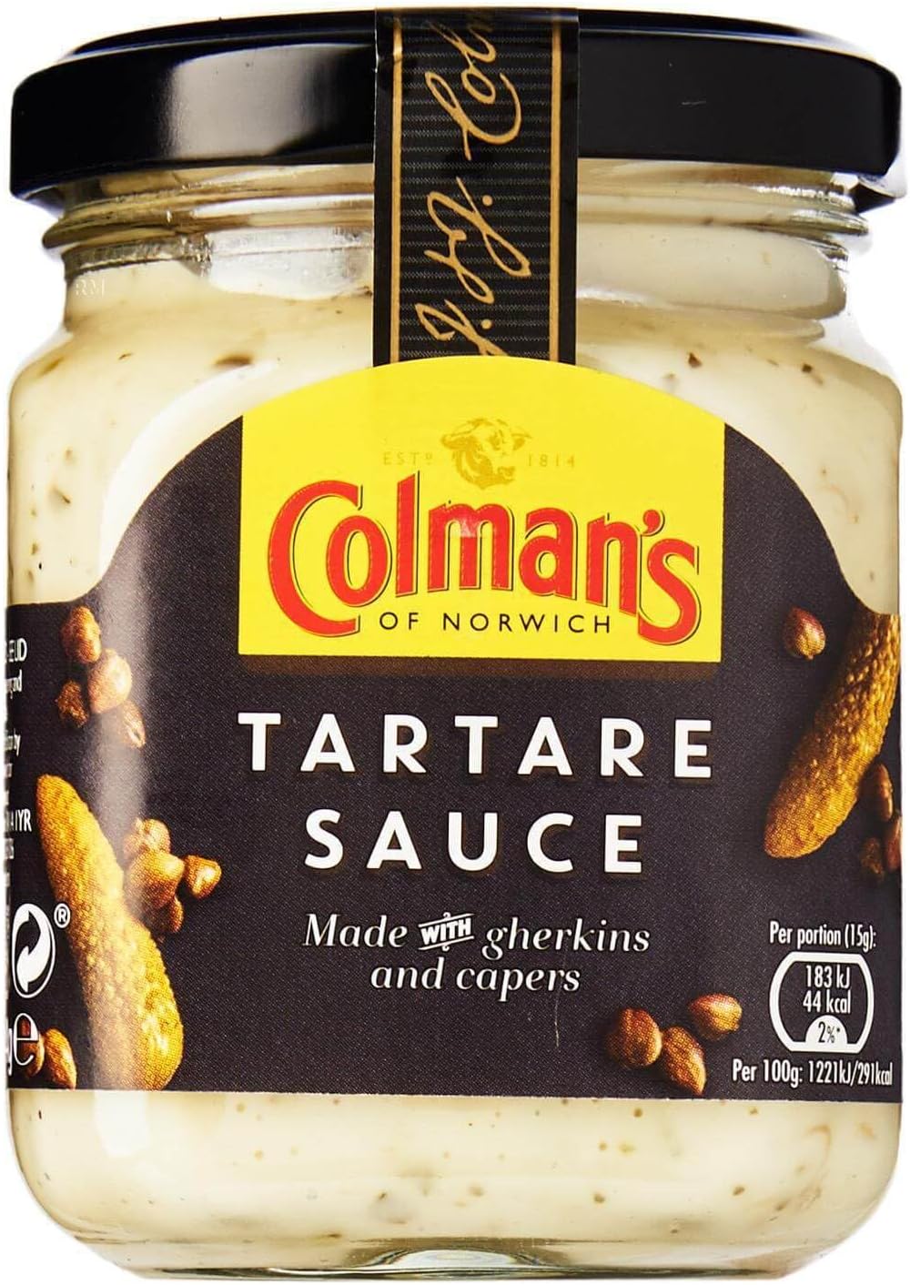 Original Colman's Tartare Sauce Imported From The UK England Tartar Sauce Creamy Tartar Sauce Made with gherkins and capers The Best Of British Colmans Tartare Sauce 144g