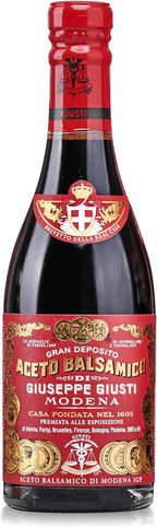 Giusti Italian Balsamic Vinegar of Modena IGP - A Matured, Thick & Balanced Authentic Italian Aceto Balsamico di Modena - 3 Gold Medals Gran Deposito Made in Italy - 8.45 fl oz (250ml) - Pack of 1