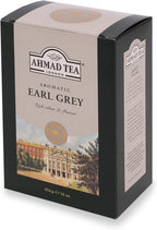Ahmad Tea Black Tea, Earl Grey Aromatic Loose Leaf, 454g - Caffeinated and Sugar-Free